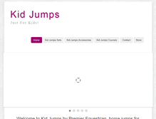 Tablet Screenshot of kidjumps.net